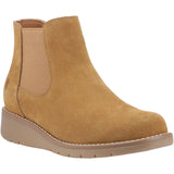 Hush Puppies Womens Leonie Suede Boot Tan