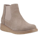 Hush Puppies Womens Leonie Suede Boot Taupe
