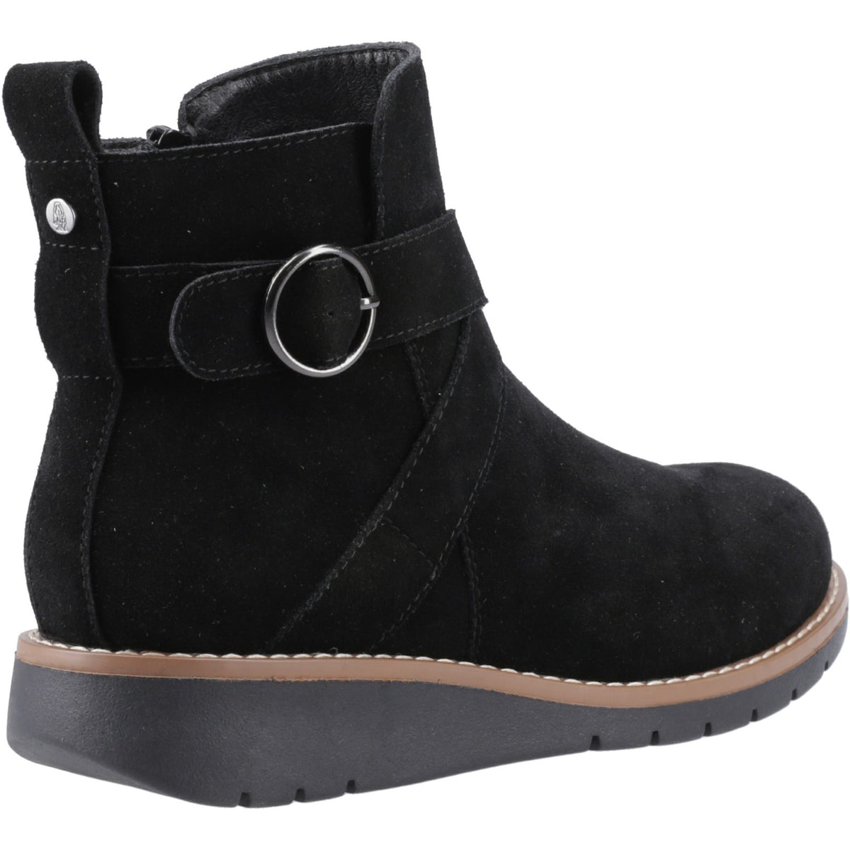 Hush Puppies Womens Lyra Buckle Boot Black