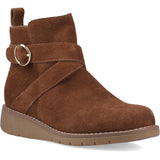 Hush Puppies Womens Lyra Buckle Boot Dark Tan