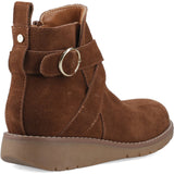 Hush Puppies Womens Lyra Buckle Boot Dark Tan