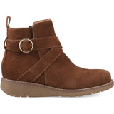 Hush Puppies Womens Lyra Buckle Boot Dark Tan