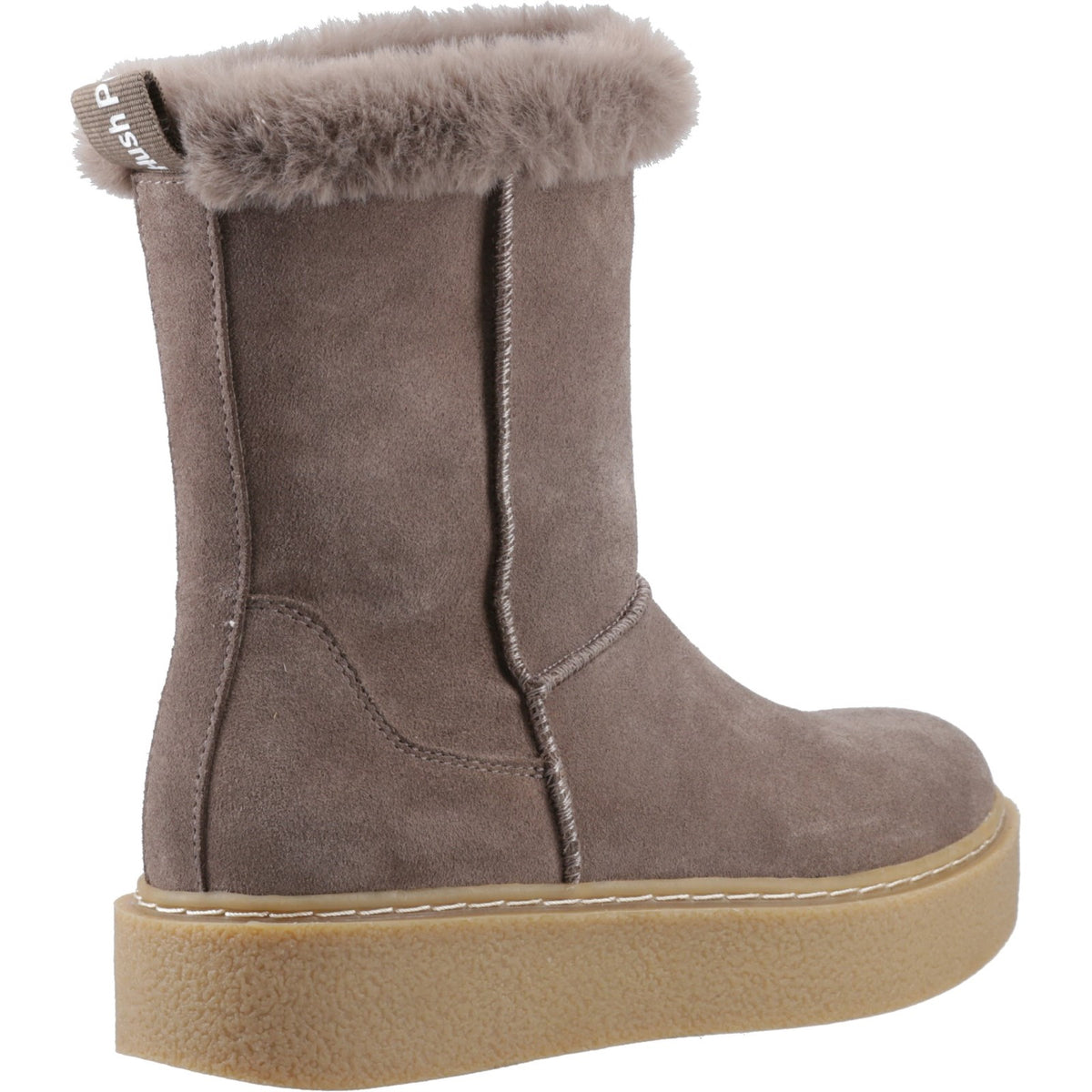 Hush Puppies Womens Becca Mid Boot Taupe