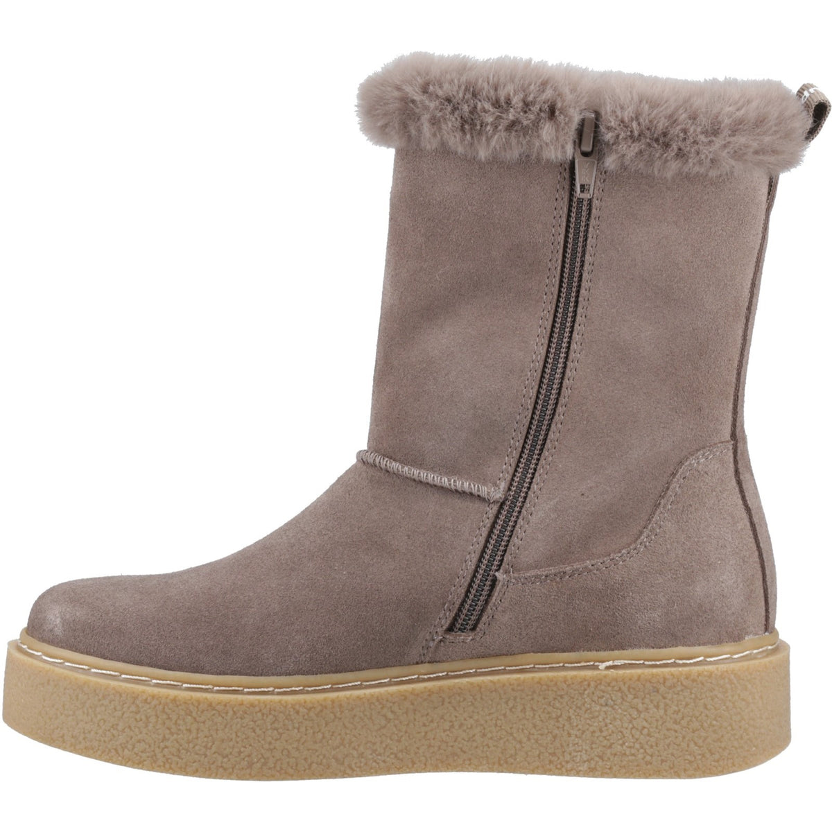 Hush Puppies Womens Becca Mid Boot Taupe