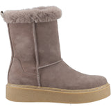 Hush Puppies Womens Becca Mid Boot Taupe