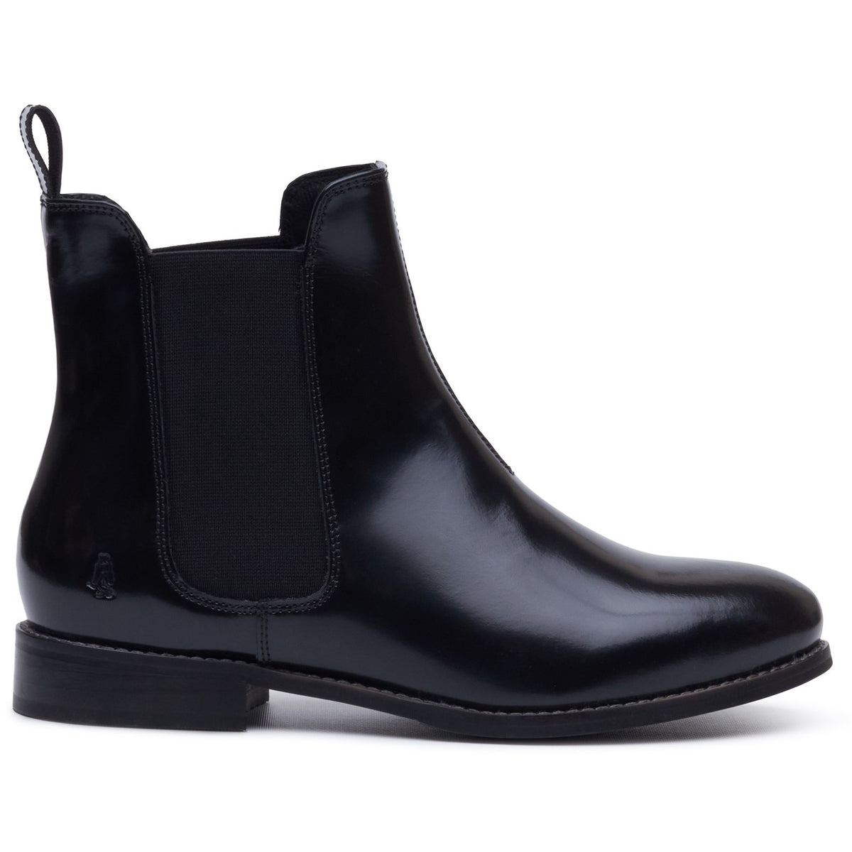 Hush Puppies Womens Colette Boot Black Hi-Shine