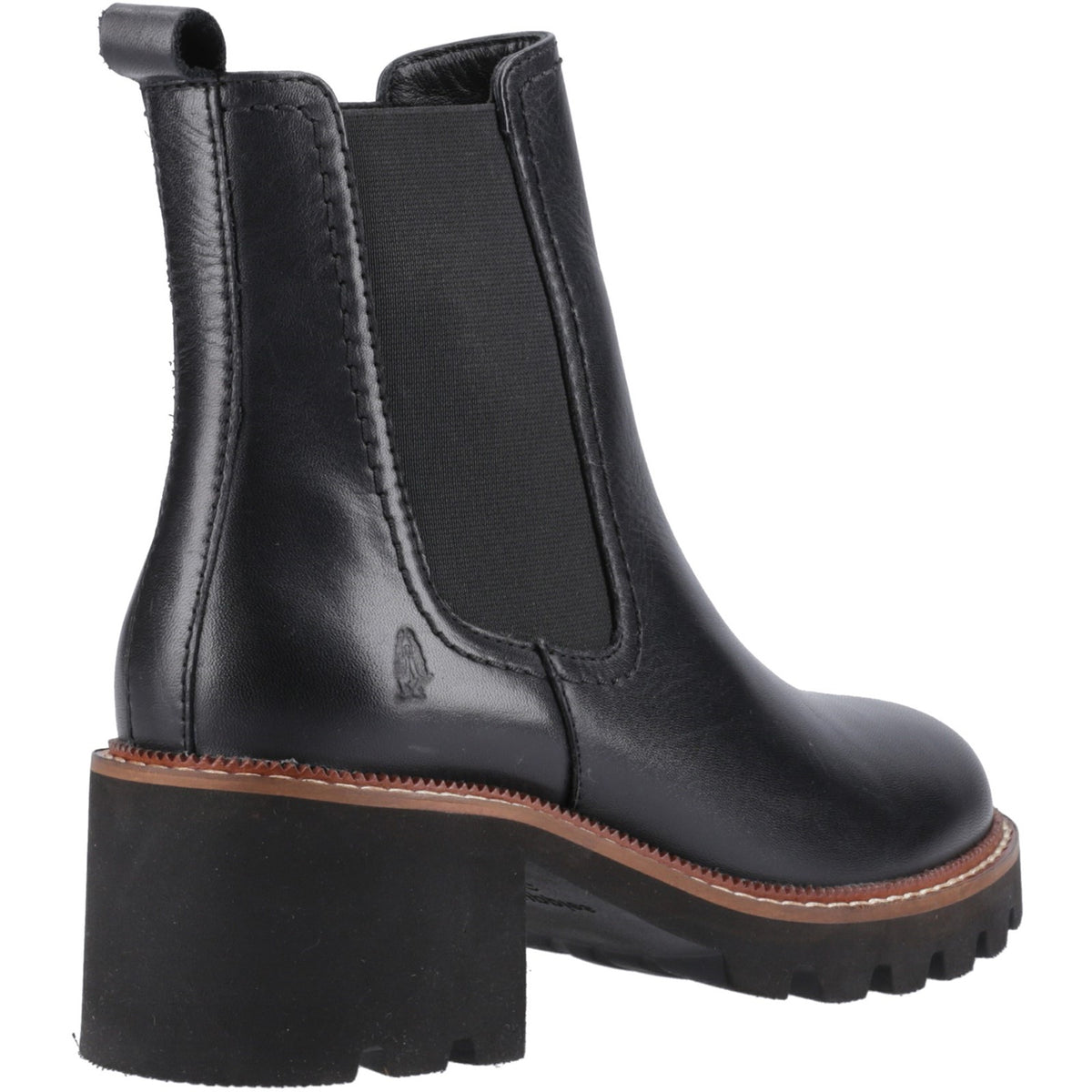 Hush Puppies Womens Gaia Chelsea Boot Black Leather