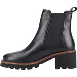 Hush Puppies Womens Gaia Chelsea Boot Black Leather