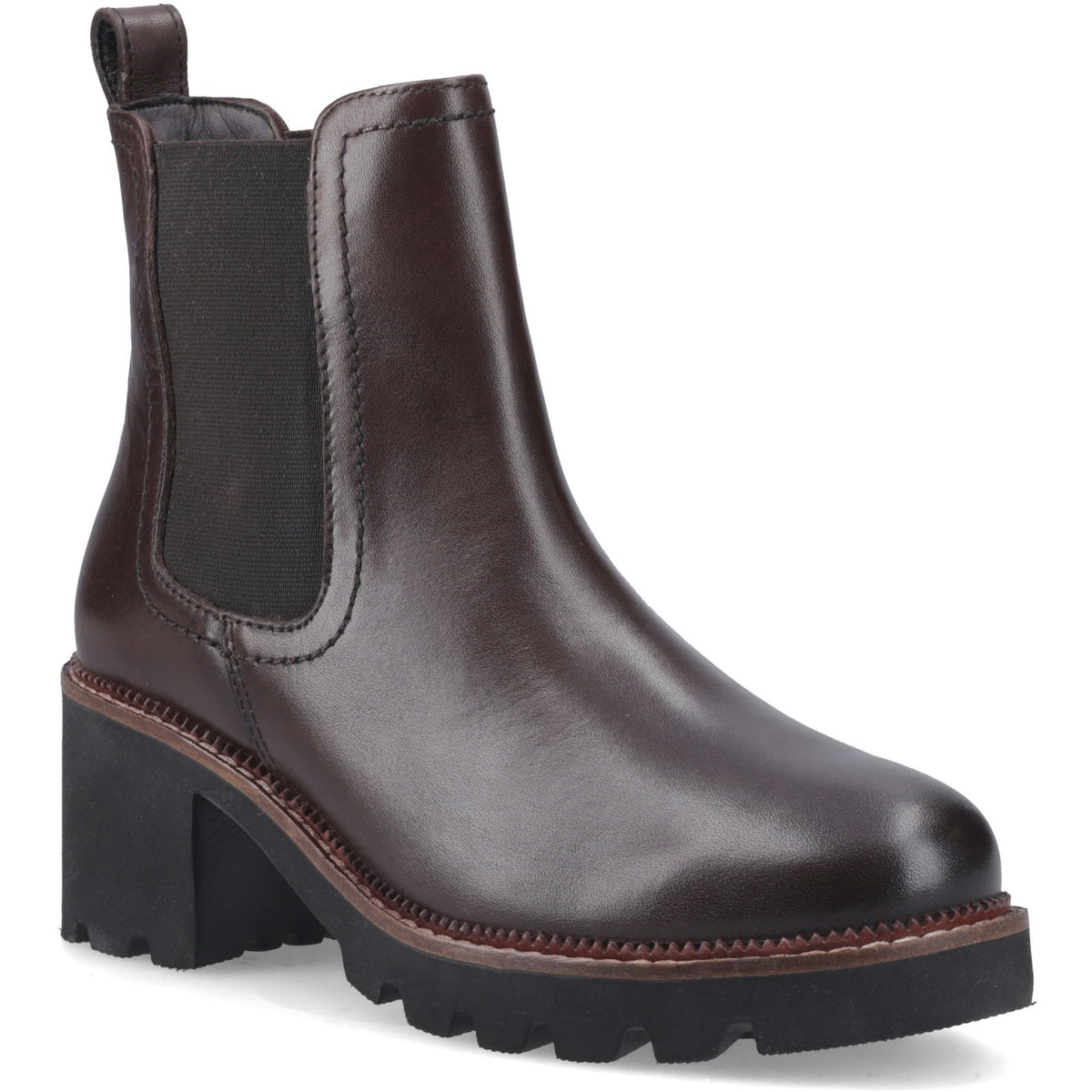 Hush Puppies Womens Gaia Chelsea Boot Chocolate