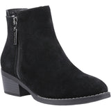 Hush Puppies Womens Ingrid Zip Boot Black