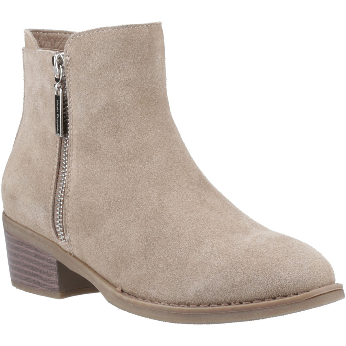 Hush Puppies Womens Ingrid Zip Boot Taupe