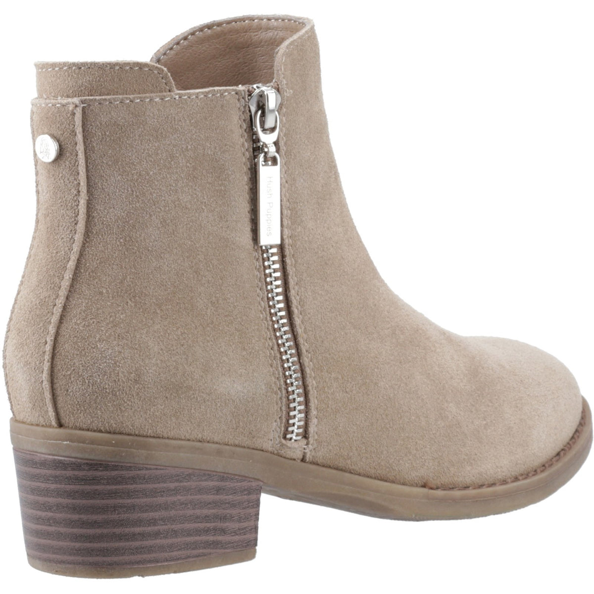 Hush Puppies Womens Ingrid Zip Boot Taupe
