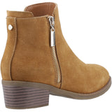 Hush Puppies Womens Ingrid Zip Boot Tan