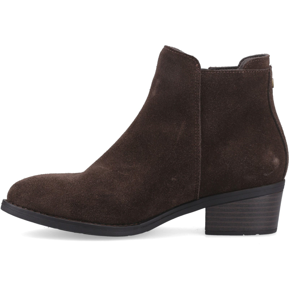 Hush Puppies Womens Ingrid Zip Boot Chocolate