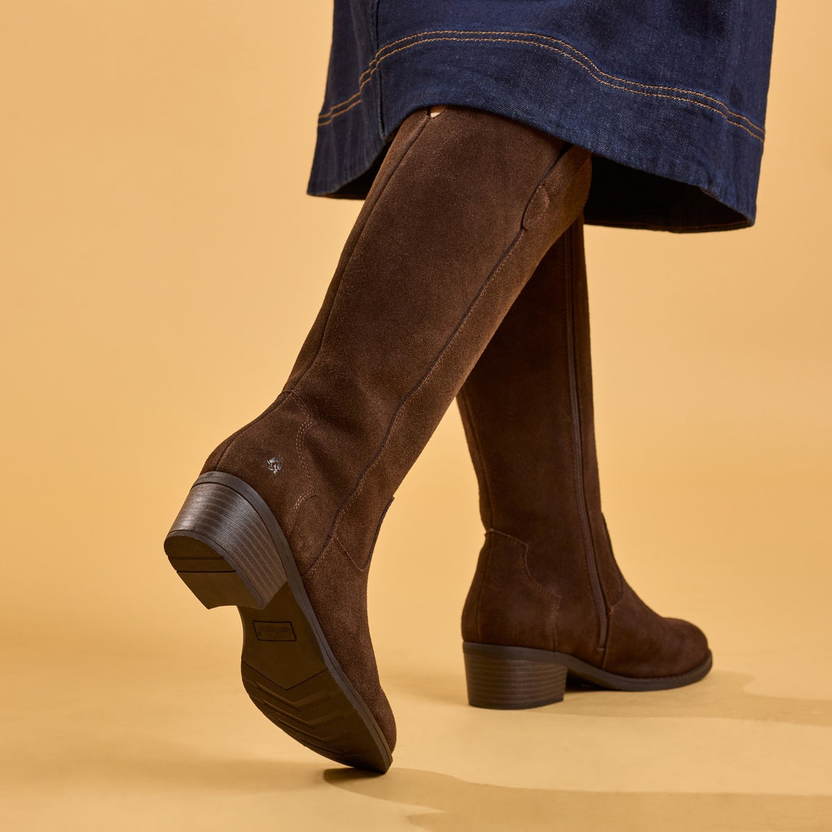 Hush Puppies Womens Isabella Long Boot Chocolate
