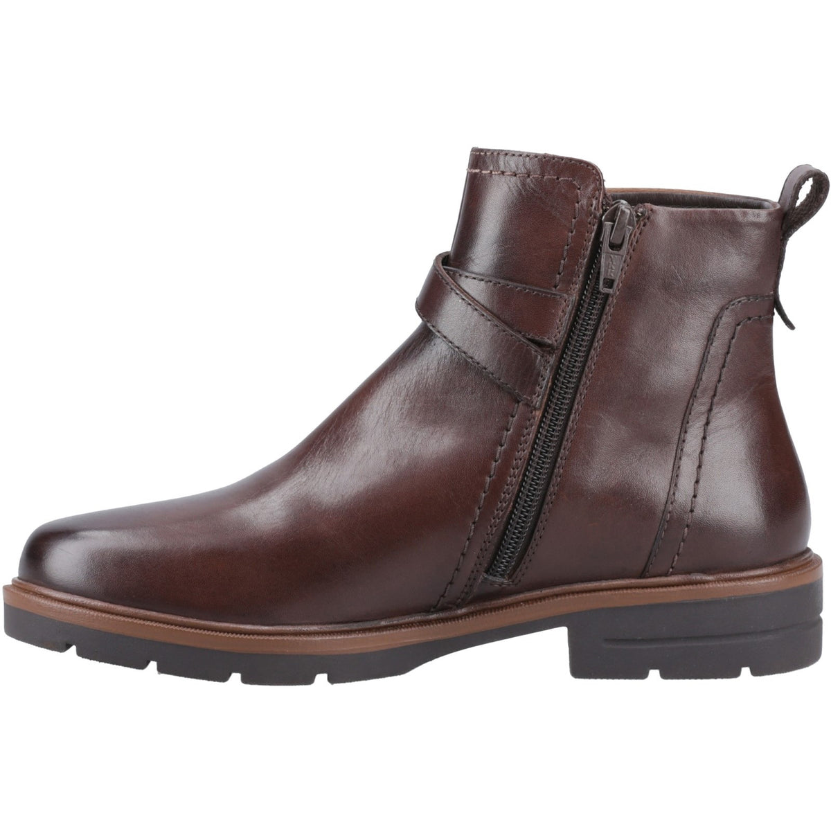 Hush Puppies Womens Tove Buckle Boot Brown
