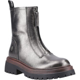 Hush Puppies Womens Roxanna Zip Boot Pewter