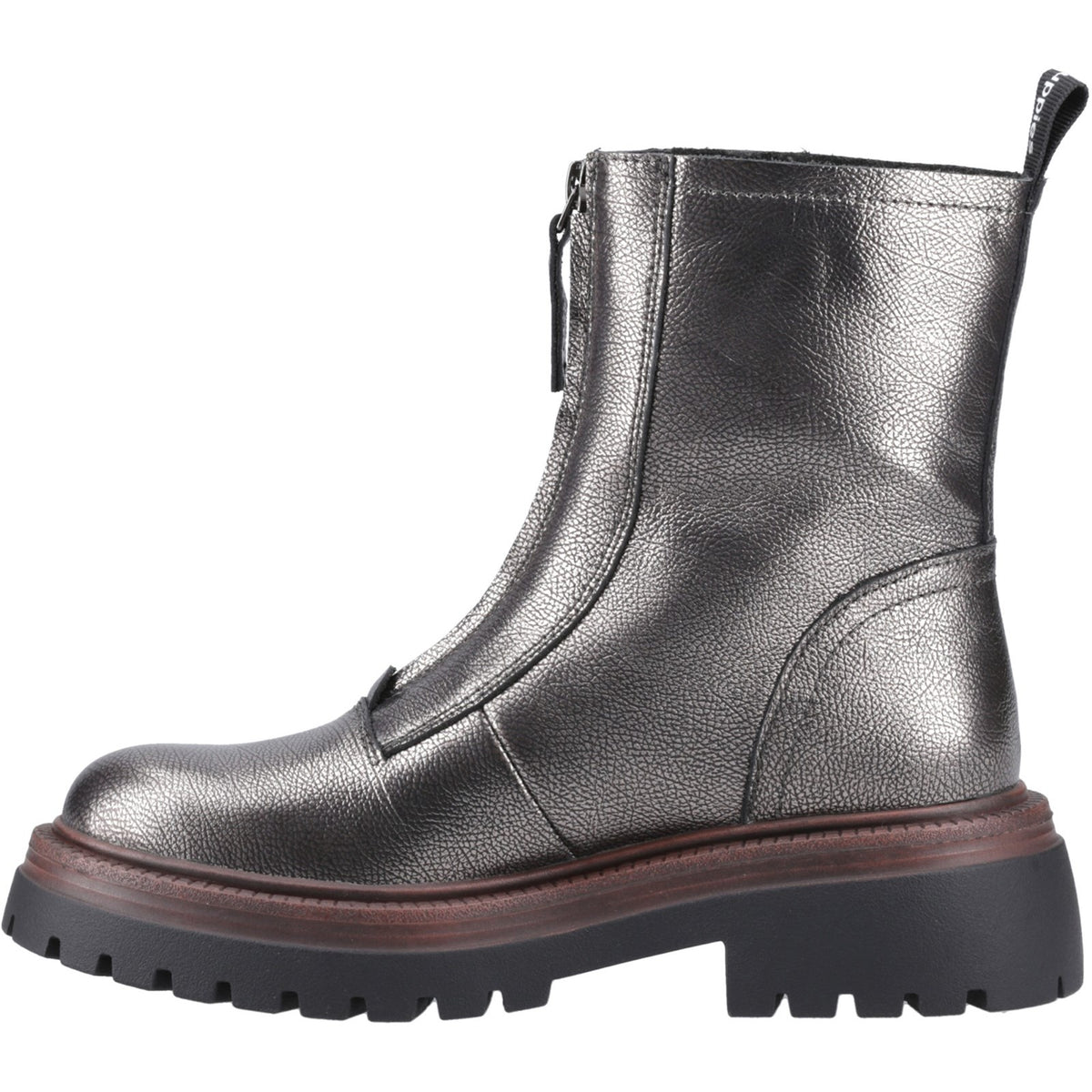 Hush Puppies Womens Roxanna Zip Boot Pewter
