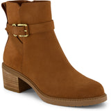 TOMS Womens Hailey Buckle Ankle Boot Amber Brown