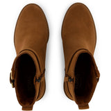 TOMS Womens Hailey Buckle Ankle Boot Amber Brown