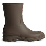 Hunter Unisex Downpour Short Boot Chocolate Brown