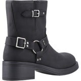 Rocket Dog Womens Nino Mid Biker Boots Black