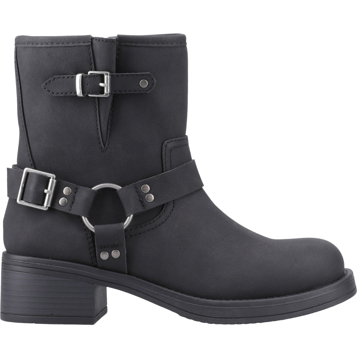 Rocket Dog Womens Nino Mid Biker Boots Black