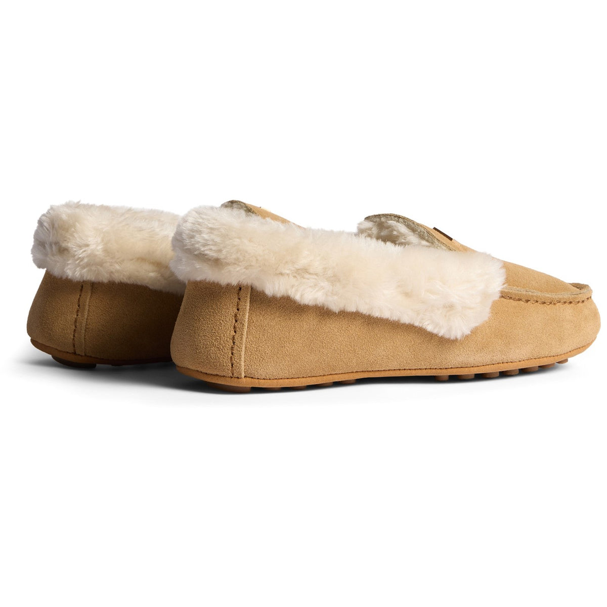 Hunter Womens Womens Moccasin Slipper Sherpa Natural