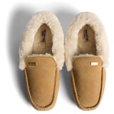 Hunter Womens Womens Moccasin Slipper Sherpa Natural