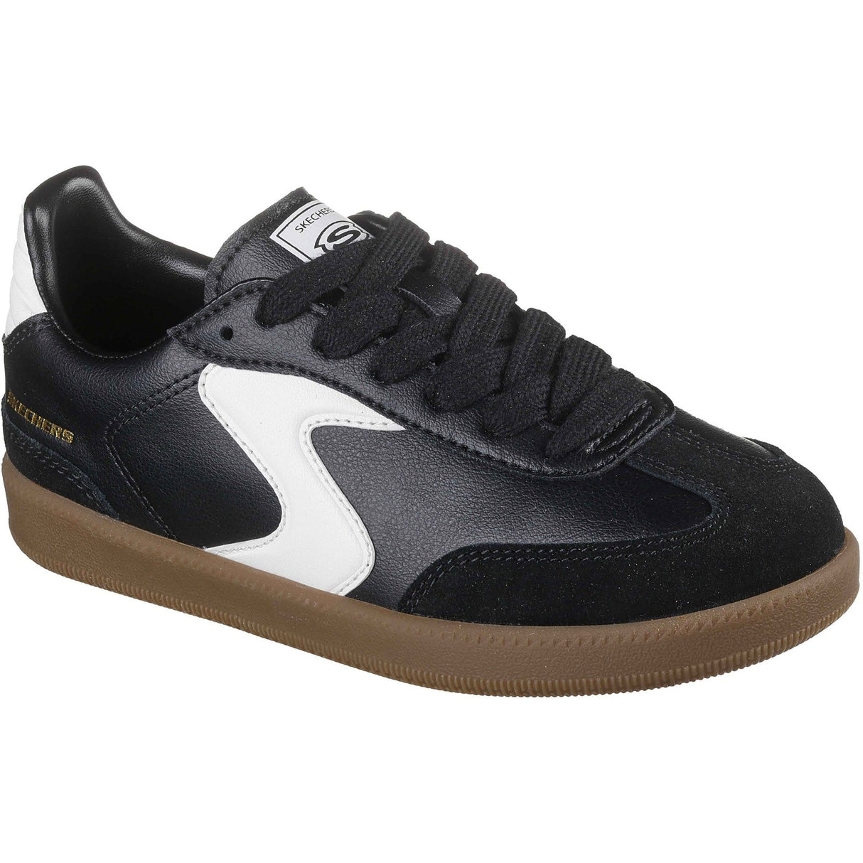 Skechers Boys Hotshot Junior Varsity Trainer Black/White
