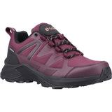 Cotswold Womens Horton Low Recycled Hiking Shoes WP Burgundy
