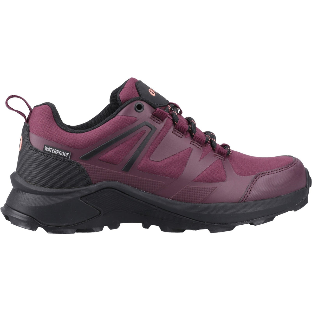 Cotswold Womens Horton Low Recycled Hiking Shoes WP Burgundy
