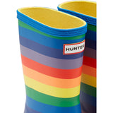 Hunter Infant Kids Original First Classic Rainbow Print Wellington Boots Multicoloured