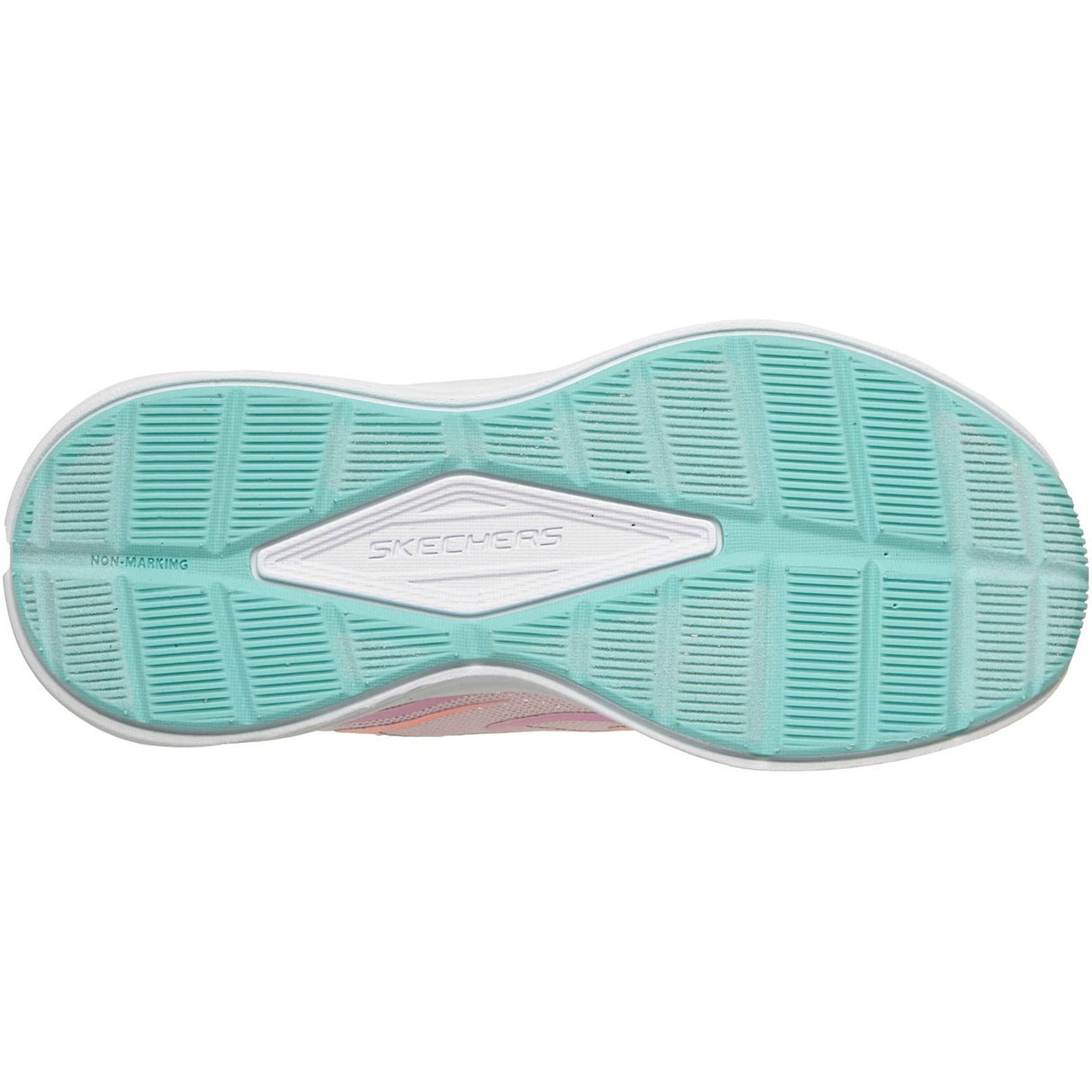 Skechers Junior Girls Microspec Tread Hyper Speed Trainers Light Pink/Multi
