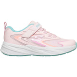 Skechers Junior Girls Microspec Tread Hyper Speed Trainers Light Pink/Multi