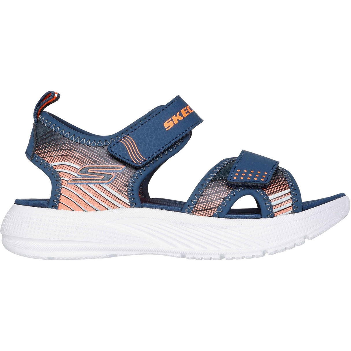 Skechers Junior Boys  Navy/Orange