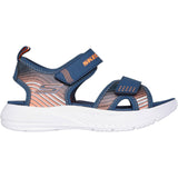 Skechers Junior Boys  Navy/Orange