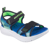 Skechers Junior Boys  Black/Lime