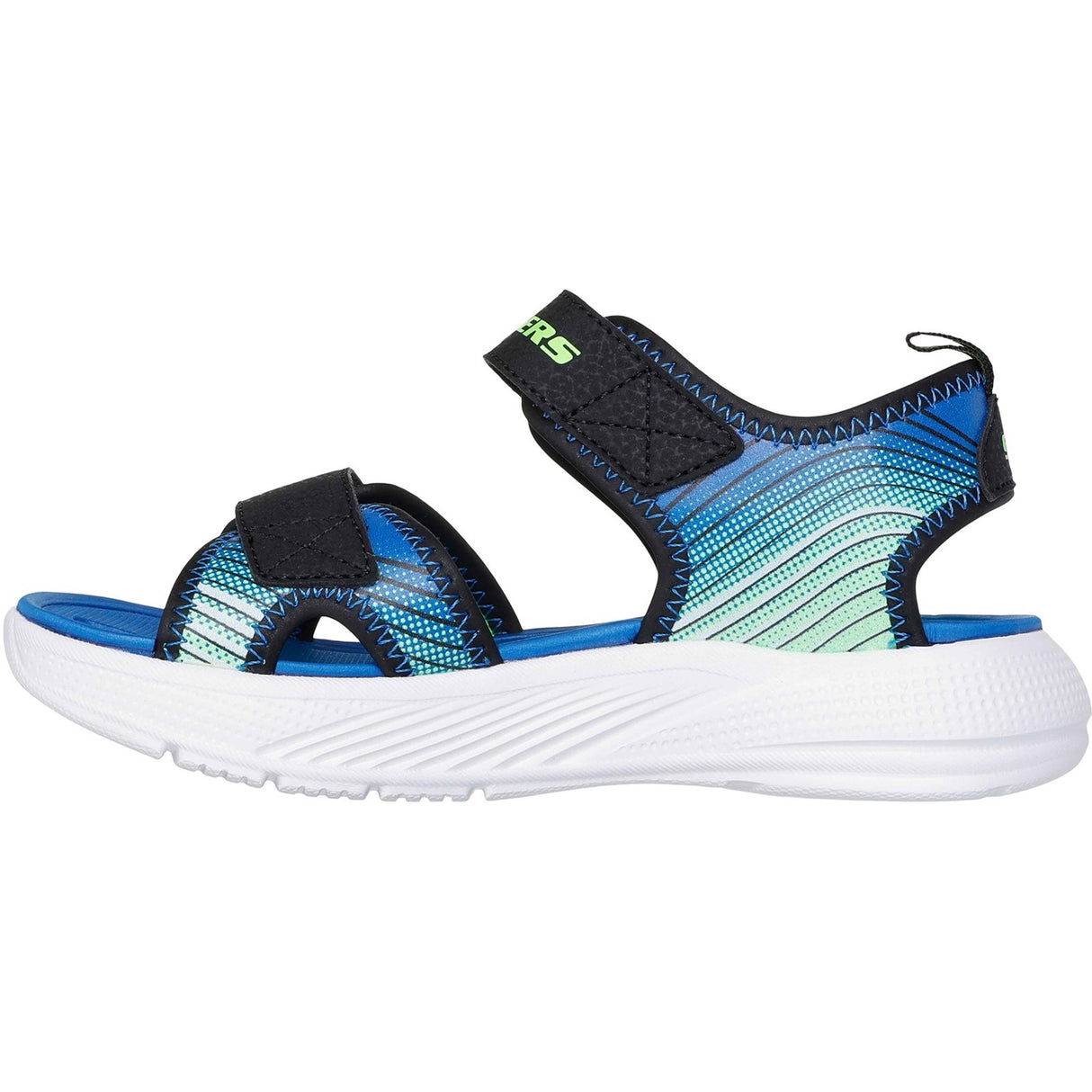 Skechers Junior Boys  Black/Lime