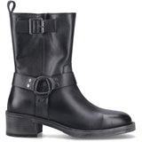 Hush Puppies Womens Althea Buckle Boot BLACK