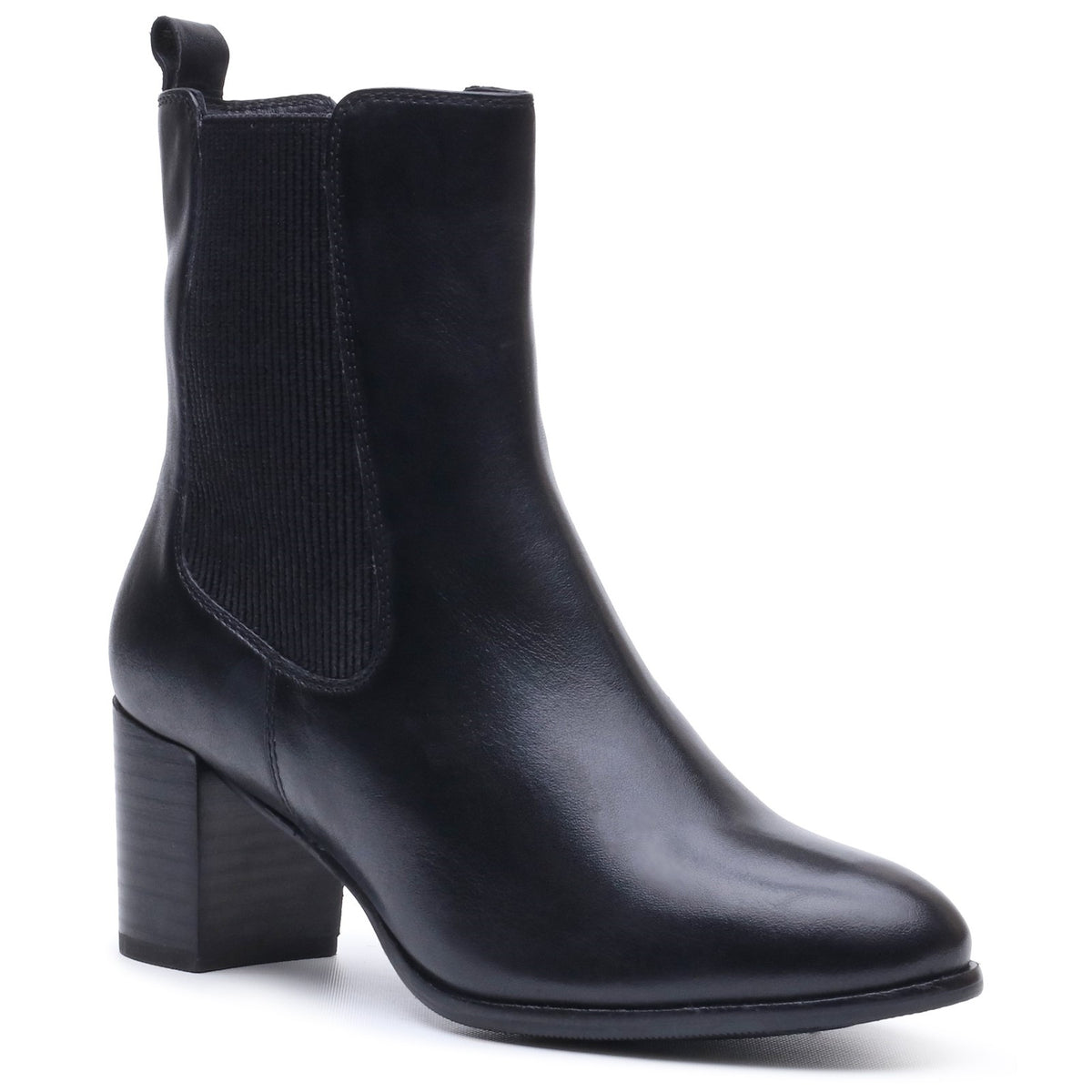 Hush Puppies Womens Camellia Heeled Boot BLACK