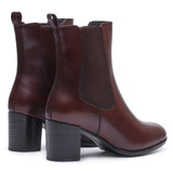 Hush Puppies Womens Camellia Heeled Boot BROWN