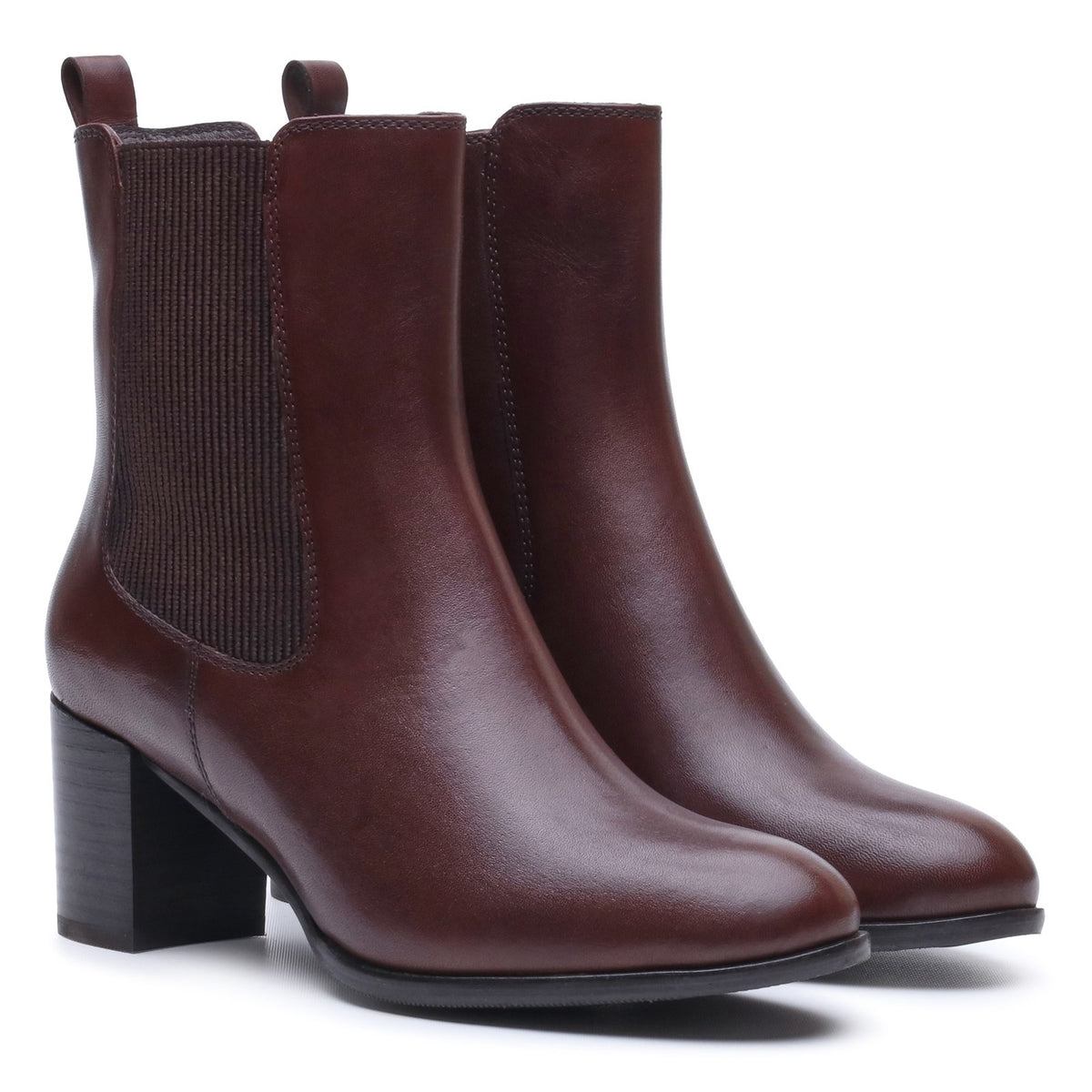 Hush Puppies Womens Camellia Heeled Boot BROWN