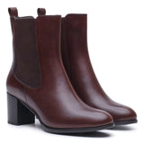 Hush Puppies Womens Camellia Heeled Boot BROWN