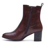 Hush Puppies Womens Camellia Heeled Boot BROWN