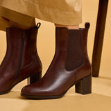Hush Puppies Womens Camellia Heeled Boot BROWN