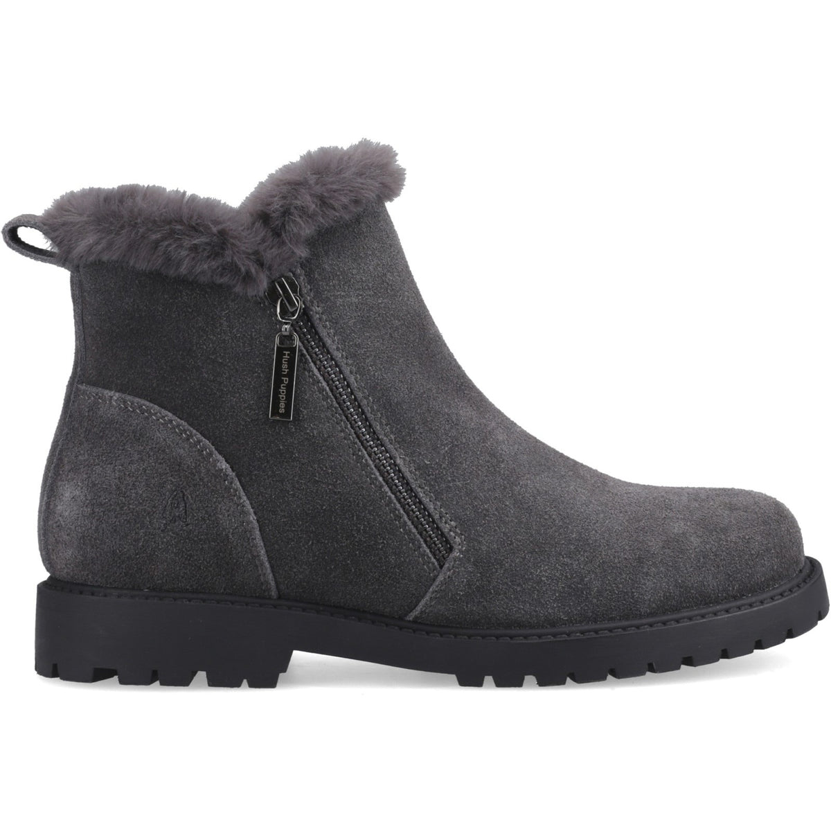 Hush Puppies Womens Hollis Zip Boot GREY