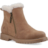 Hush Puppies Womens Hollis Zip Boot LIGHT TAN