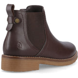 Hush Puppies Womens Maddy Leather Boot Chocolate