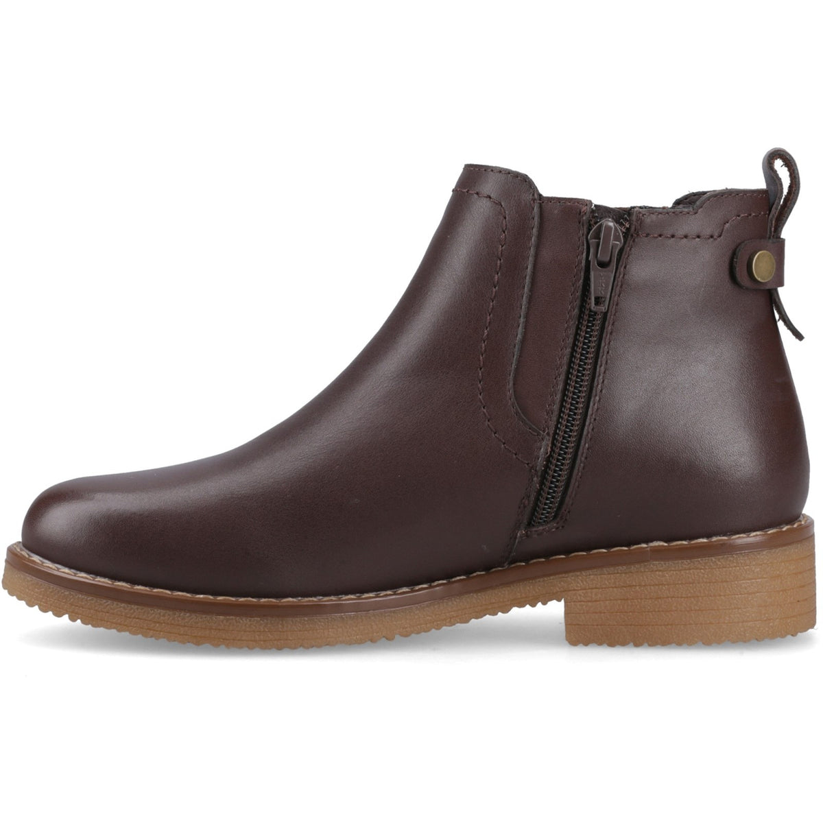 Hush Puppies Womens Maddy Leather Boot Chocolate